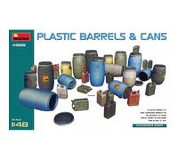 Set Diorama MiniArt Plastica PBR & Cans 1/48 (49010) : 32 Botti E Tanica P
