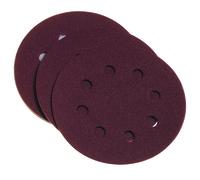 Set Dischi Abrasivi Con Velcro Poggi - 10 Pezzi Ø 125 Mm Grana 120 Poggi Dischi