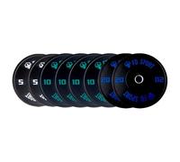 Set dischi bumper 90 kg | Kit dumper con foro 50 mm | Coppie 5 e 20 kg e quattro dischi 10 kg