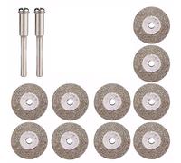 SET DISCHI DIAMANTATI PER DREMEL 8PZ + 2 GAMBI DIAMETRO 50MM