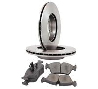 Set Dischi Freno Ventilato + Pastiglie Freni Anteriori per Mercedes Benz a Class