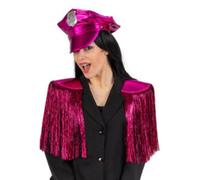 Set disco police fucsia (cappello e spalline)