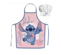 Set Disney cucina Grembiule e Cappello da cuoco bambini Stitch Aloha 3-8 anni