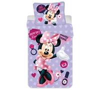Set Disney letto singolo copripiumino e federa Minnie Mouse purple pretty things