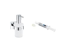 Set dispenser di sapone liquido Grohe Start Cube 41098000, colla Grohe QuickGlue 41127000