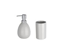 Set Dispenser E Portaspazzolini Grigio