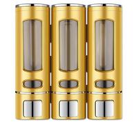 Set dispenser sapone da parete contemporaneo perfetto per hotel e bagni