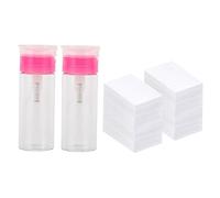 Set Dispenser Vuoti Bottiglie di Liquido 100 Ml per Remover Semipermanente, Salviette per Unghie, Plastica Compatta, 652 Pezzi