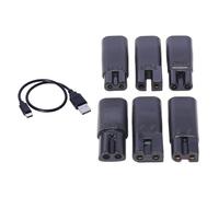 Set Dispositivi CREATE Tipo Flessibile 6 Accoppiatori Cavo Da 30 Cm Cesoie Per Capelli Coerenti Cesoie Rasoi Set Collegamenti Dispositivi Taglio A Connessione Multipla