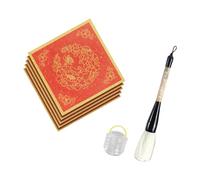 Set Disprezzo Antitetico Cinese Con Acqua Per La Scrittura Tessuti A Pennellata Lavarsi La Scrittura Antitetica Che Scrive L'apprendimento Della Calligrafia