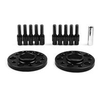 Set Distanziatori 15mm 5x112mm 66.6mm Distanziali Ruota Con Foro Centrico Del M14x1.25 Bulloni Conici Per BMW Per X5 G05 X7 G07 2018 Per Mini W Distanziali Mozzi Auto(Nero)