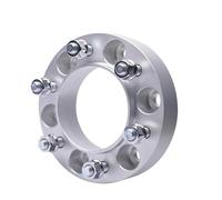 Set Distanziatori Per X-Terra Per Frontier Per NP300 Per Benz Per X-Class Per Renault Per Alaskam 2 Pezzi Coppia Adattatori Distanziali Ruota PCD 6x114.3 CB 66.1mm Acciaio(2silver spacers 35mm)