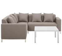 Set Divani Componibili per Esterni Alluminio Tortora destro Belize