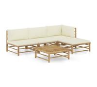 Set Divani da Giardino 6pz in Bambù