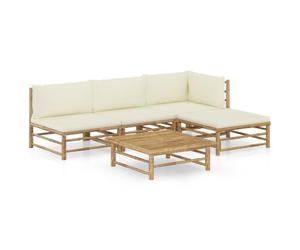 Set Divani da Giardino 6pz in Bambù