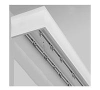 Set divisorio regolabile da 2 m / 6.6ft per montaggio a soffitto, doppio binario, perfetto per la decorazione della casa, la gestione dello spazio e soluzioni eleganti per la privacy
