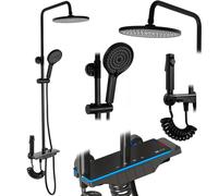 Set doccia a LED Savio nero, codice articolo REA-P8410