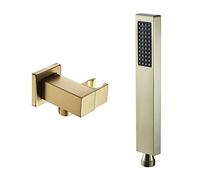 Set doccia a mano e tubo flessibile, installazione a parete, set doccia portatile con staffa per supporto doccia, spruzzatore doccia a risparmio idrico e tubo doccia in acciaio inox da 1,5 m, doccetta