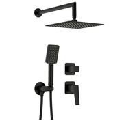 Set doccia a scomparsa 250x250 mm Placetas nero Nero