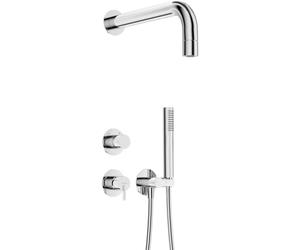 Set doccia a scomparsa con soffione doccia fisso ø42 mm Limonar cromo Cromo
