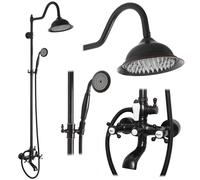 SET DOCCIA BERGAMO NERO CON PULIZIA SKU REA-P5001