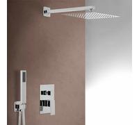 Set doccia completo cromato soffione 30 miscelatore e kit doccia