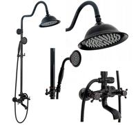 Set Doccia Con Beccuccio Rea Retro Old Black