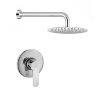 Set doccia con miscelatore Paffoni Blu braccio e soffione 25 cm