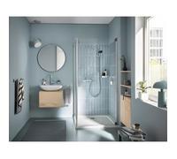 Set doccia con miscelatore termostatico, soffione 3 getti, asta 60 cm e flessibile - GROHE 34237003 - Water saving - Cromo