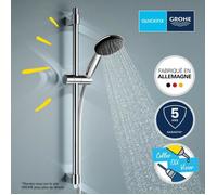 Set doccia con soffione a 2 getti, asta da 60 cm e flessibile da 1,75 m - GROHE Vitalio Start 110 27948001 - Risparmio idrico - Cromo