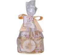 Set Doccia Da Donna Honey JASMINE in Un Bellissimo Cesto Metallico - Set Di 3 Pe