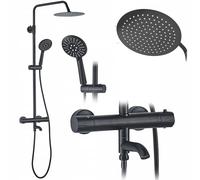 Set Doccia Da Incasso Con Termostatato Lungo Black