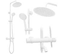 Set Doccia Da Incasso Con Termostatato Lungo White Matt