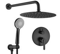 Set Doccia Da Incasso Rea Ontario Black + Box