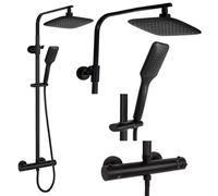 Set Doccia Da Incasso Rea Tom Black