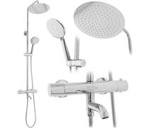 Set doccia e vasca LUNGO con termostato cromato, codice articolo REA-P6607