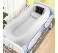 Set doccia gonfiabile medico per vasca da bagno, comodino, sistema doccia con pompa per anziani/disabili/pazienti costretti a letto