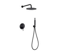 IMEX GPM039/NG MONZA Conjunto Grifo Ducha Monomando Empotrado Negro Mate