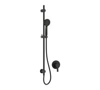 Set doccia incasso con asta scorrimento Idrostile nero Nero