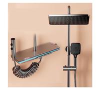 Set doccia moderno for vasca da bagno con display digitale, set for soffione termostato for, for a pioggia montaggio a parete(Grey Hot and cold)