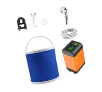 Set doccia multifunzionale per esterni con potenti pompe a batteria Impostazioni rapide per il bagno durante i viaggi prolungati Doccia da campeggio ricaricabile USB