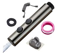 Set doccia per WC, bidet, inserto in acciaio con tubo - Spray per WC con pressione 'acqua regolabile - per la pulizia del bagno, l'igiene intima, l'igiene personale e il bagno per animali