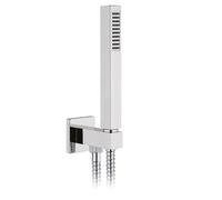 SET DOCCIA QUADRA PRESA ACQUA FLEX E DOCCETTA Cromo Doccette Duplex Doccia Kit