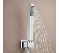 Set Doccia Quadrato In Ottone Cromato Design Moderno E Elegante - : , CONFEZIONE: 1 pz., Finitura-: Cromato