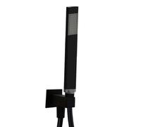 SET DOCCIA QUADRO CON SUPPORTO E PRESA ACQUA 1 GETTO - NERO OPACO RUBINETTE...