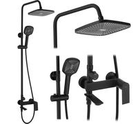 Set Doccia Rea Storm Black Matt