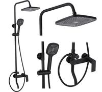 Set Doccia Rea Storm Black Matt