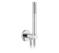 Set Doccia Tonda Presa Acqua Flex E Doccetta - Cromo