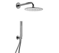 Set doccia tondo con soffione Ø25 cm e supporto a parete Paini Shower Line 53CR4