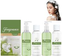 Set Docciaschiuma e Shampoo al Gelsomino, Bagnoschiuma Profumato, Bagnoschiuma e Detergente per Capelli Idratante e Idratante, Uso Quotidiano